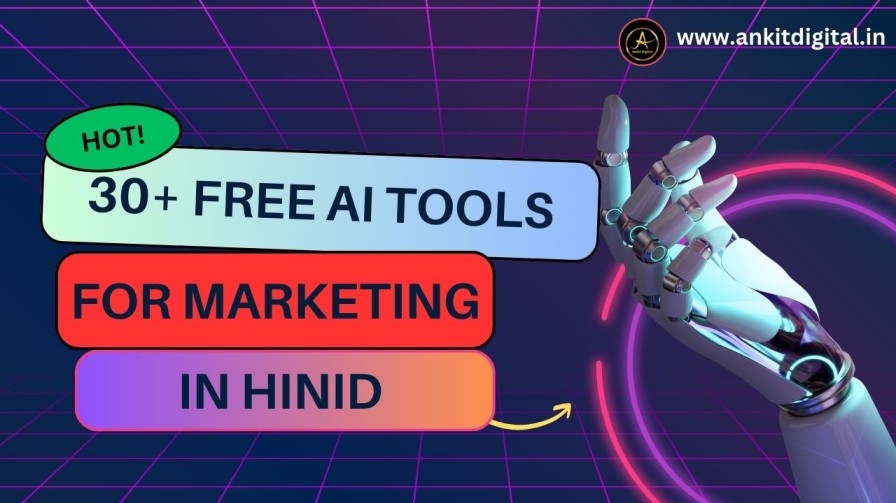 30 free ai tools list for marketing in hinid